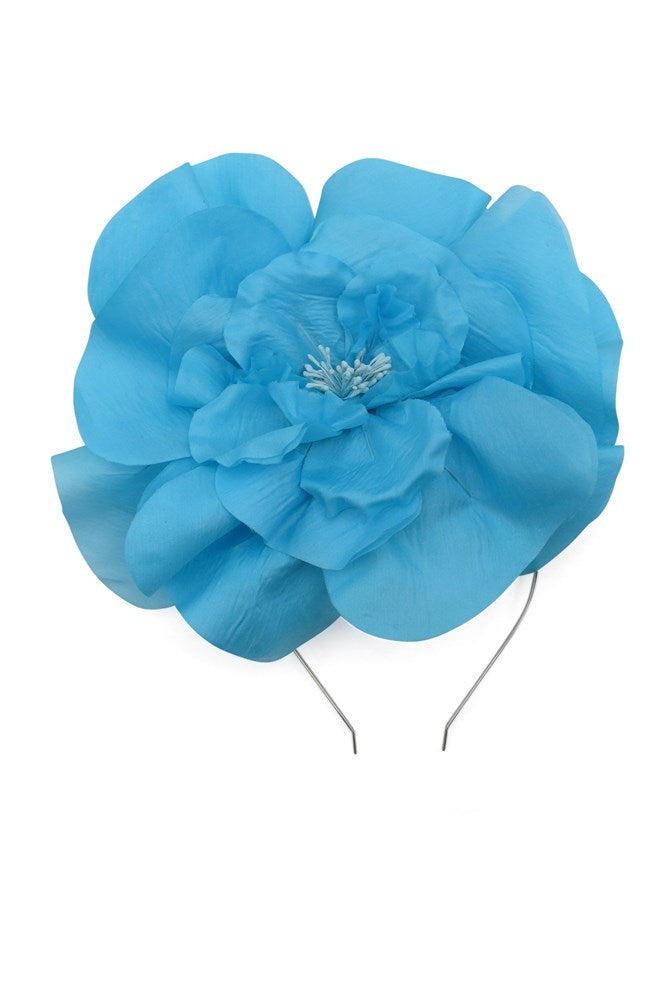 Morgan & Taylor Cindy Fascinator in Aqua in teal