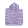 Grown Bubble Terry Towelling Poncho - Mauve in Single