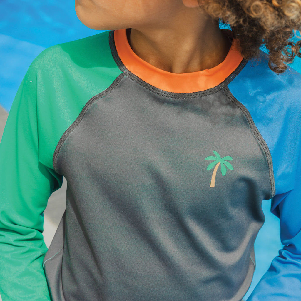 Crywolf LONG SLEEVE RASH VEST Seaside Colourblock in Single