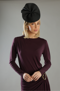 Morgan & Taylor Zaria Fascinator in Black in black
