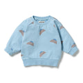 Wilson and Frenchy Little Croissant Organic Garment Dyed Sweat in Little Croissant
