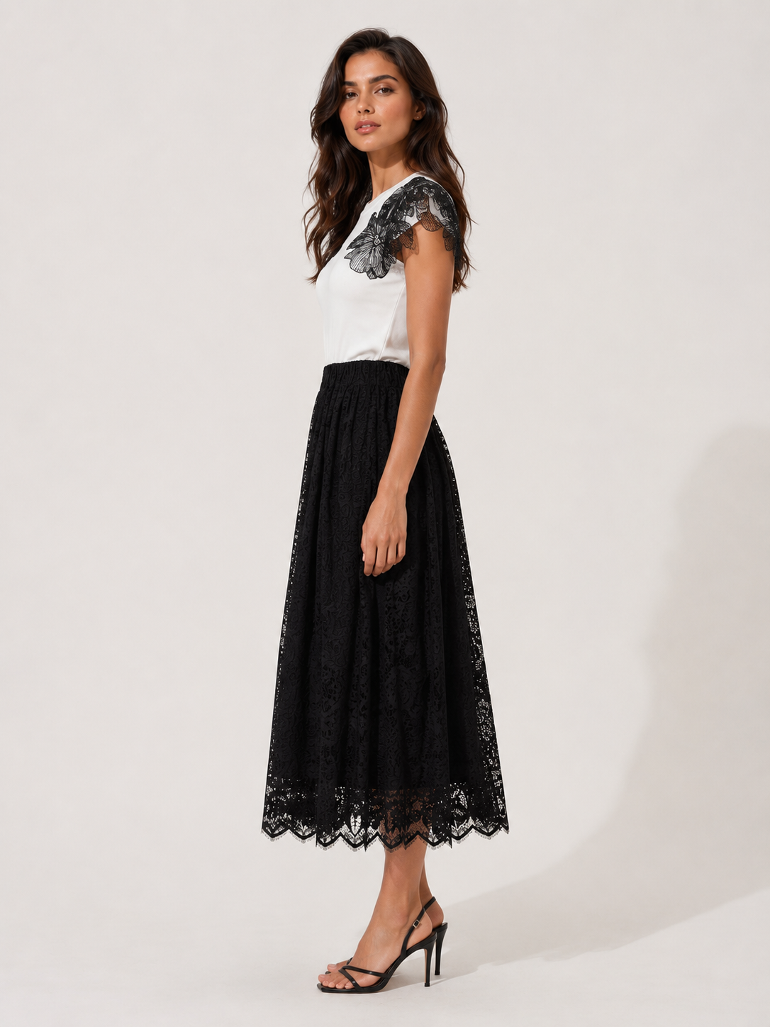 Fria - Full Circle lace Skirt