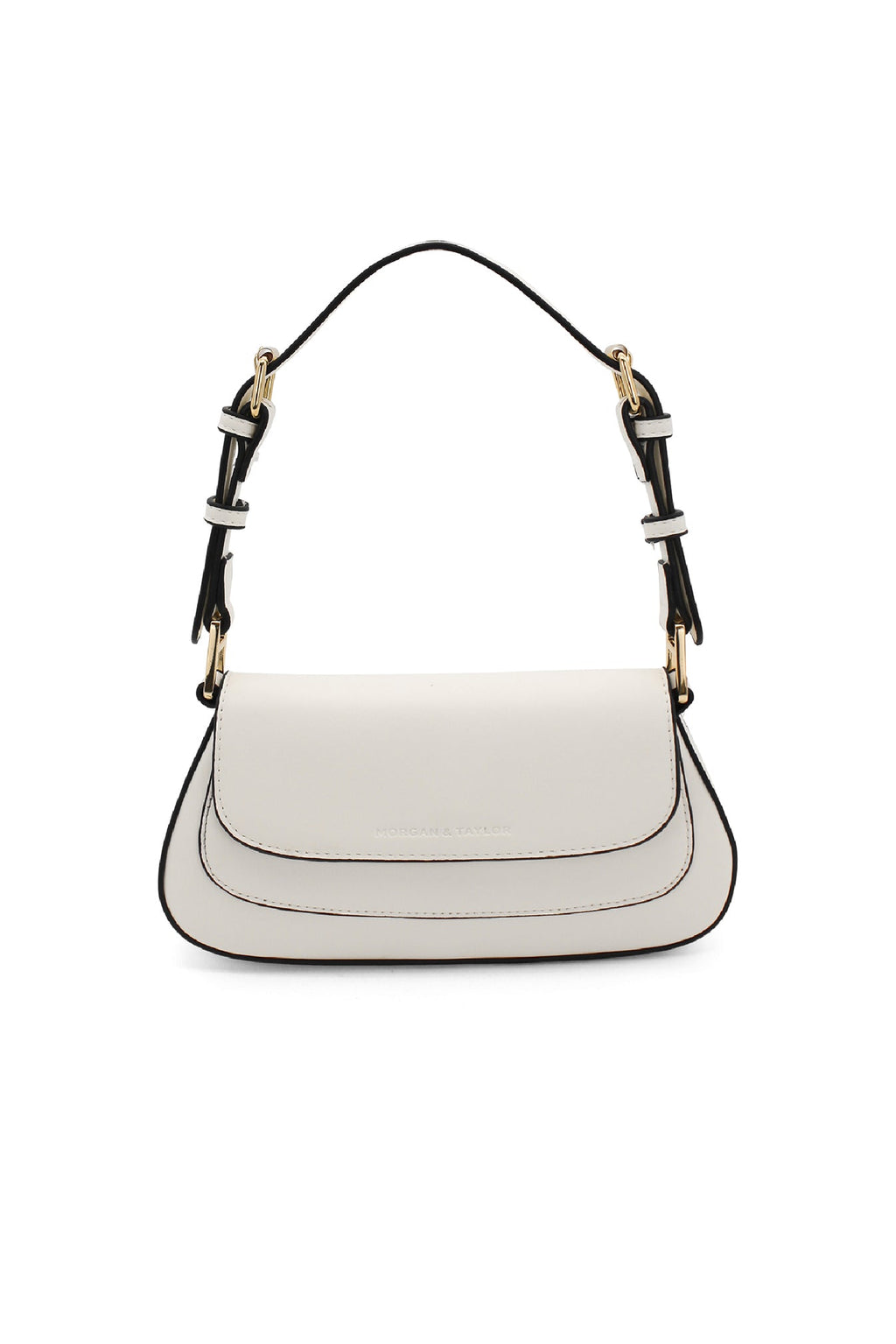 Morgan & Taylor Hailey Shoulder Bag in White in White
