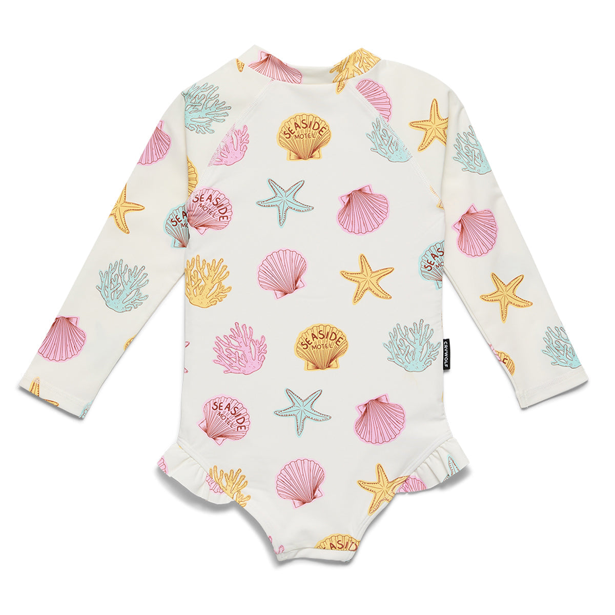Crywolf LONG SLEEVE SWIMSUIT Shell in Single