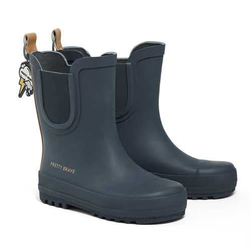 Pretty Brave - PUDDLE BOOT - Indigo (Secret Garden)