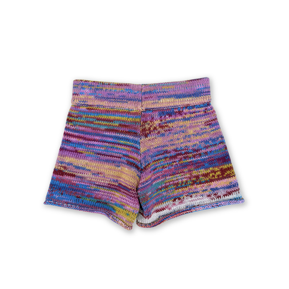 Grown Knitted Shorts - Rainbow in Single
