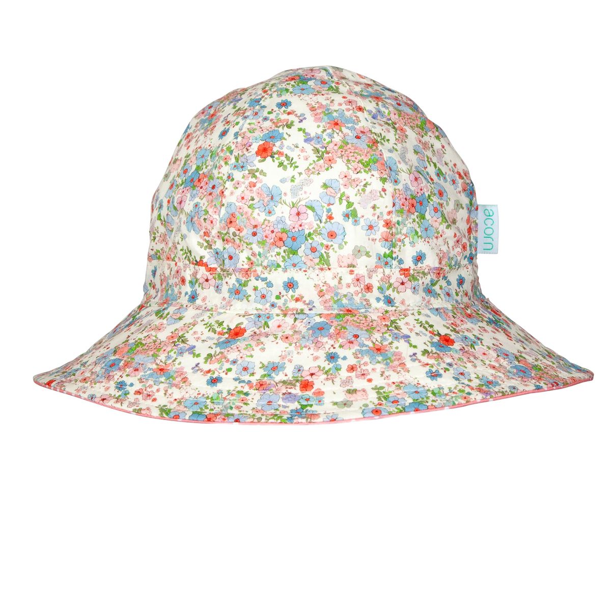 Acorn Kids Celeste Wide Brim Sunhat in Cream, Pink and Blue