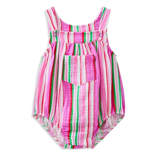 Milky - Crinkle Stripe Playsuit (MS25)