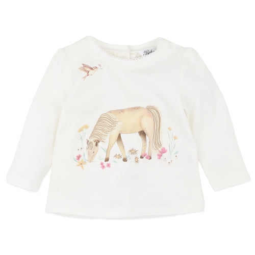Bebe - Winnie Pony Organic LS Tee (3-7)