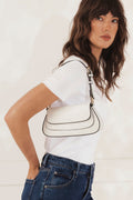 Morgan & Taylor Hailey Shoulder Bag in White in White