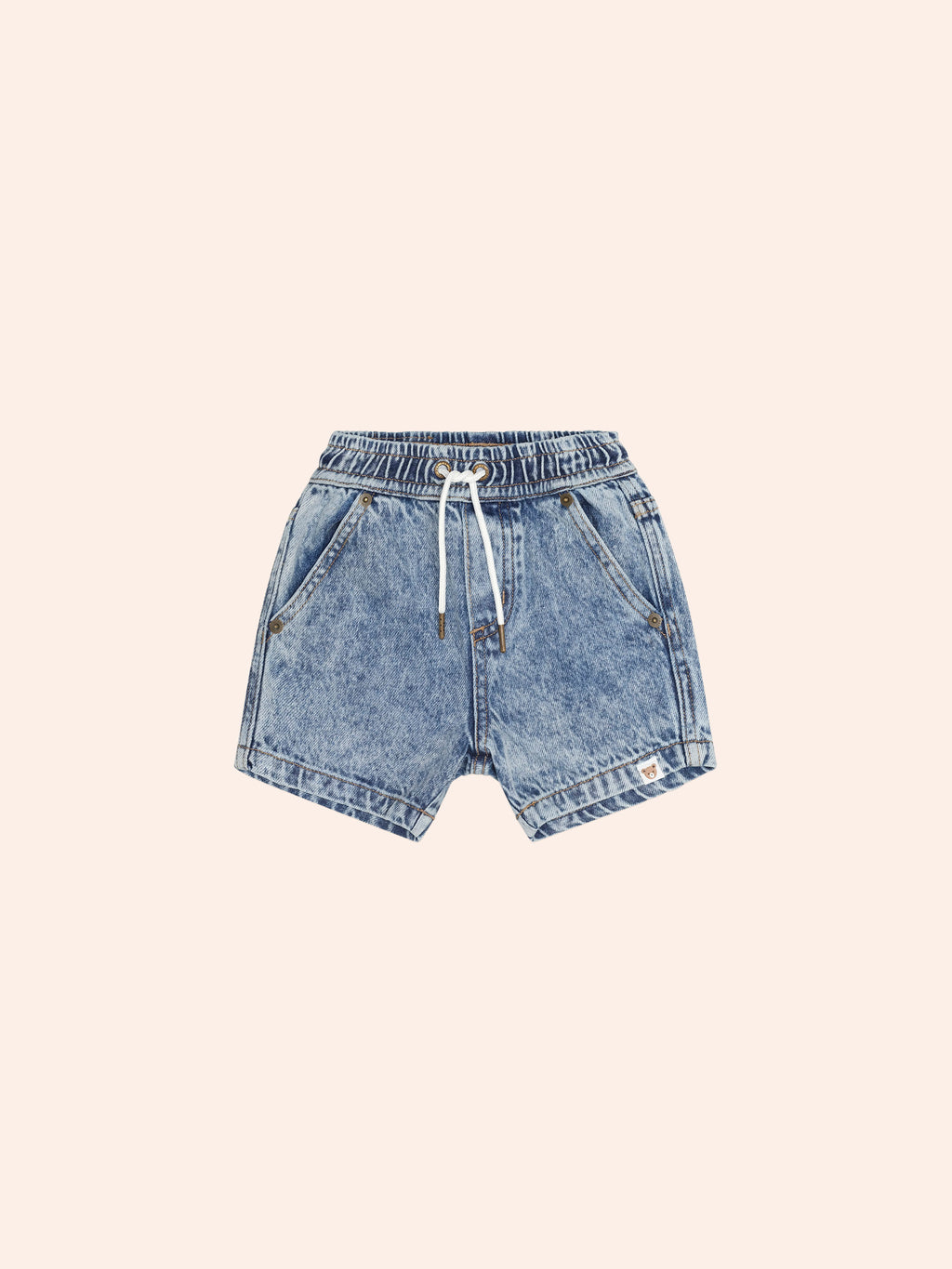 HUXBABY DREAMY DENIM SHORT in DENIM
