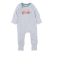 Bebe - Alvin Stripe Organic LS Zipsuit (Premmie-1)