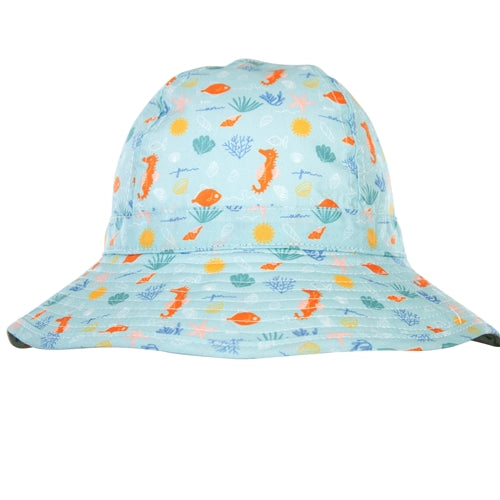 Acorn - Tropical Reef Wide Brim Infant Hat (0-9m)