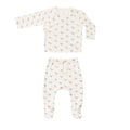 Quincy Mae - Wrap Top + Footed Pant Set - Summer Flower (QM24)