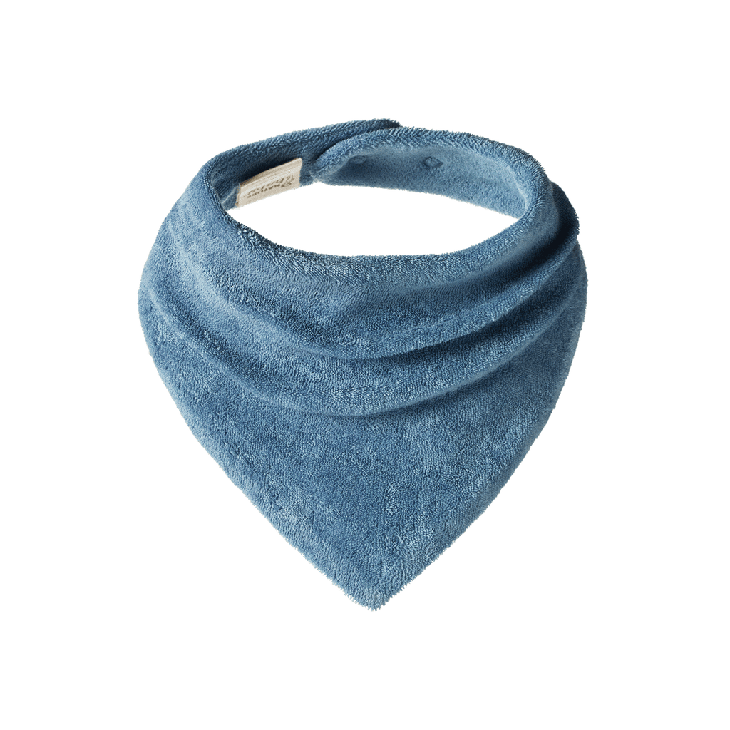 Nature Baby Terry Triangle Bib in Jetty