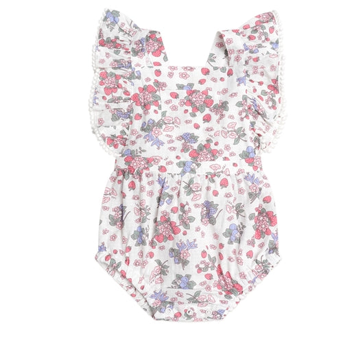HUX - Strawberry Garden Playsuit Cream (Jetsetter)