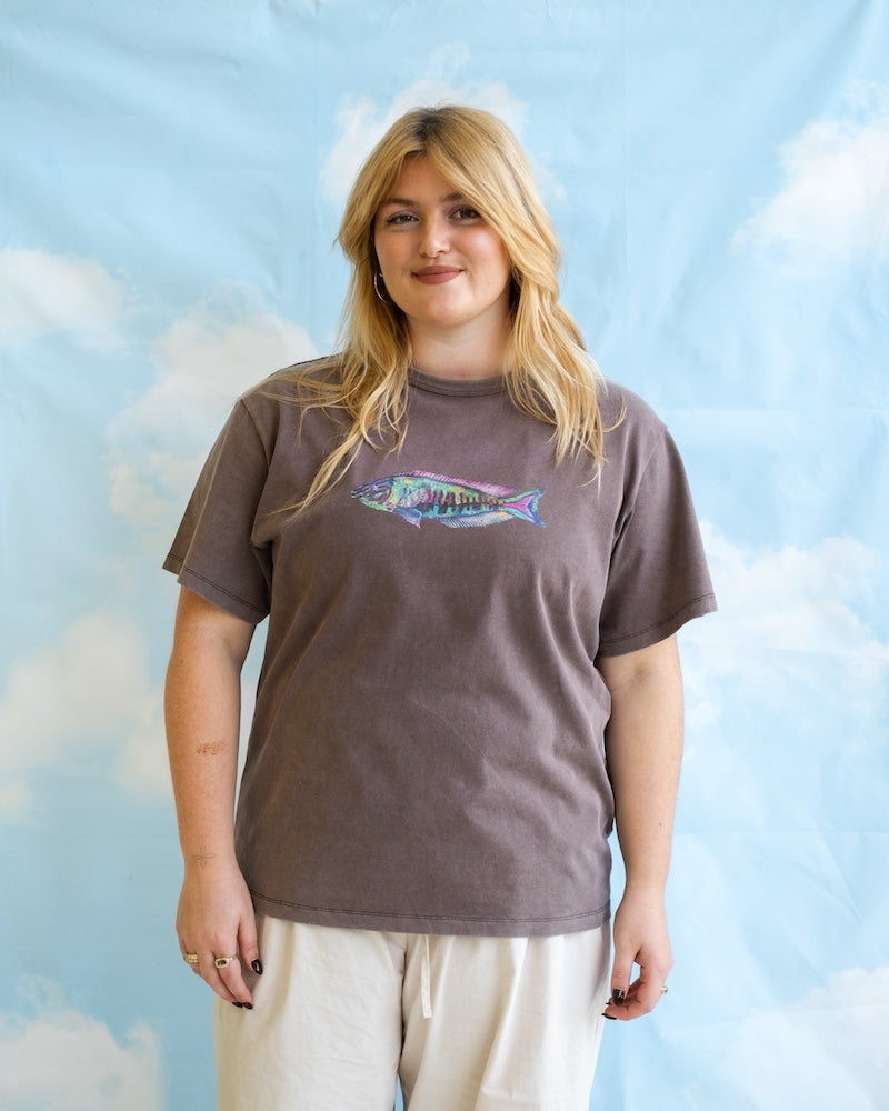 Grown Ladies Parrot Fish Tee - Dune in Single