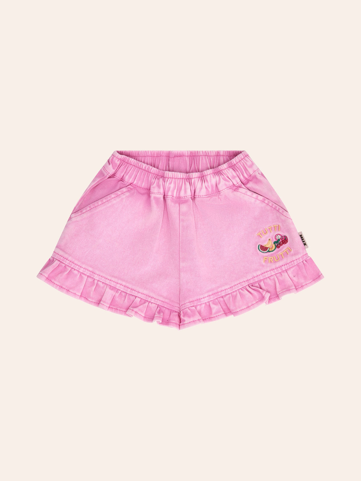 HUXBABY Tutti Frutti Garment Dyed Short in Single