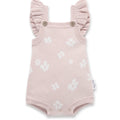 Aster & Oak - Flower Ruffle Knit Romper