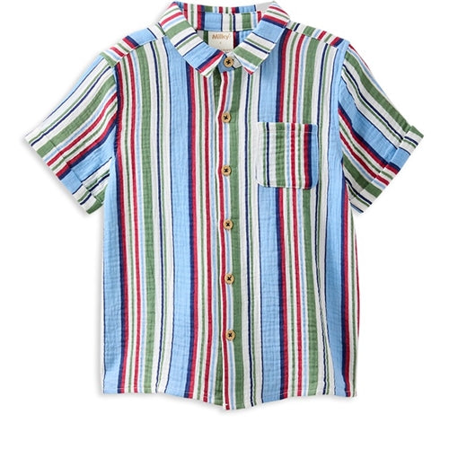 Milky - Crinkle Stripe Shirt (MS25)