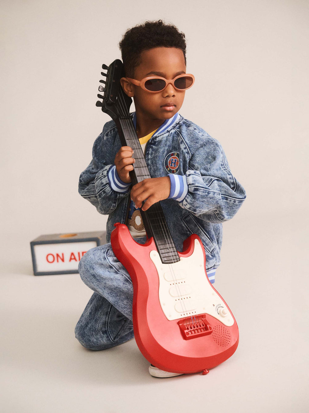 HUXBABY DREAMY DENIM BOMBER JACKET in DENIM
