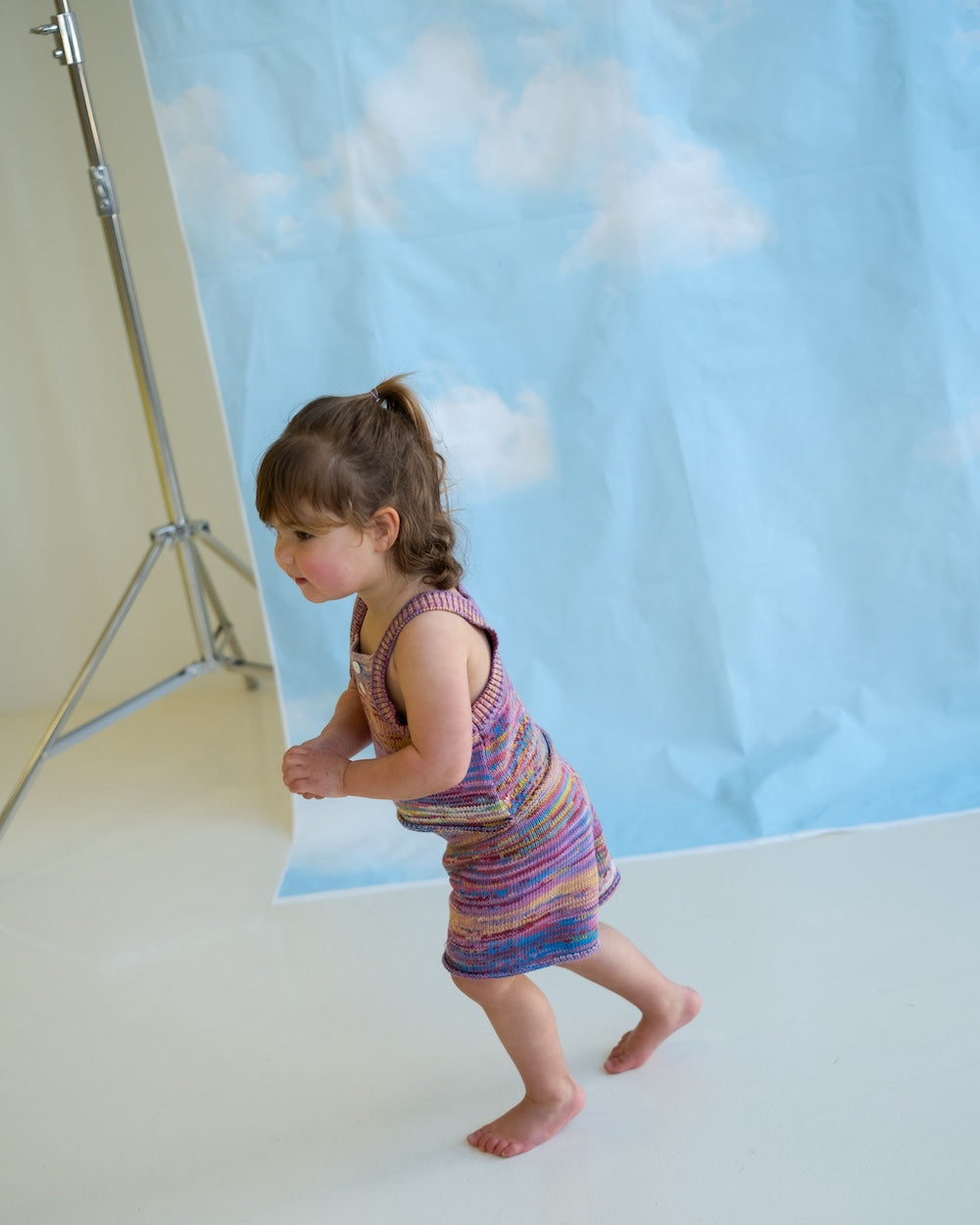 Grown Knitted Shorts - Rainbow in Single