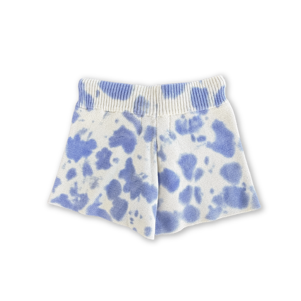 Grown Organic Tie Dye Milano Shorts - Pacific in Single