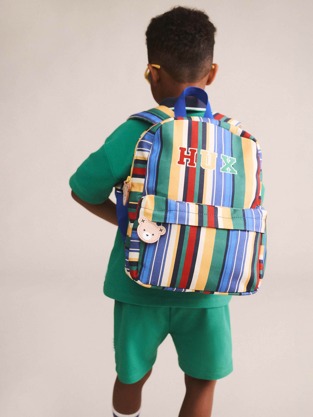 HUXBABY VACAY STRIPE BACKPACK in MULTI