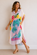 LA SOFIA VLSD910 (251019) -  SUZIE SHIRT DRESS - FRIDAS FESTIVAL in Fridas Festival