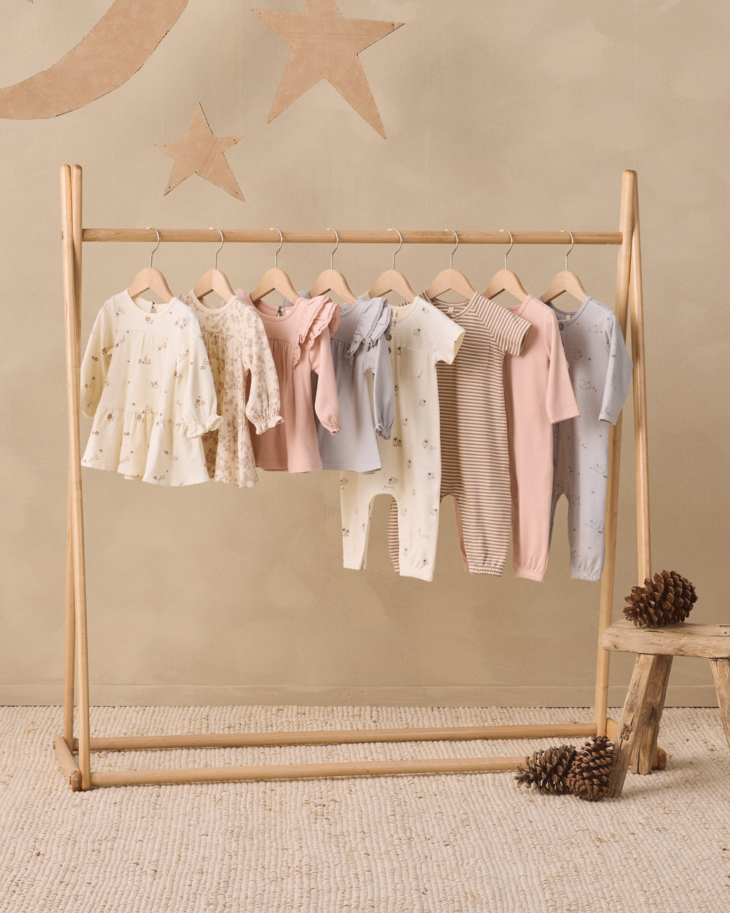Quincy Mae Short Sleeve Jumpsuit Sheep in IVORY