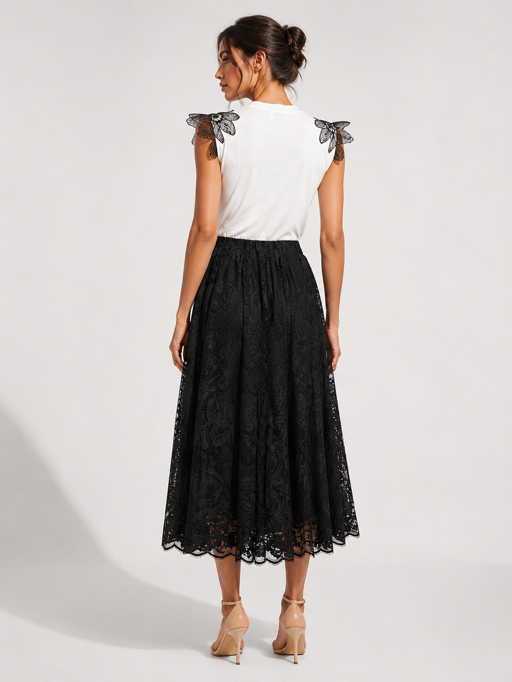 Fria - Full Circle lace Skirt
