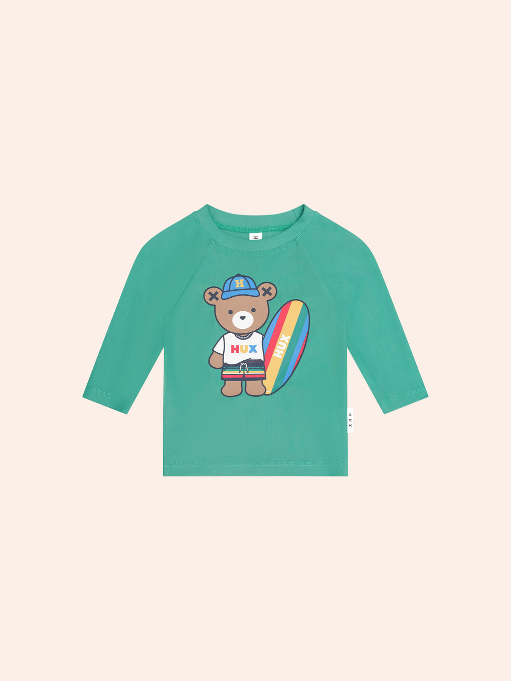 HUXBABY SURFER HUX RASHIE in VINTAGE GREEN