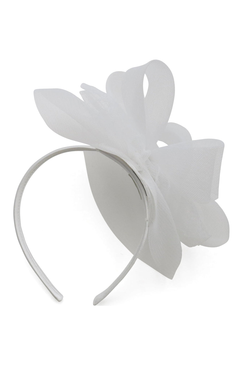 Morgan & Taylor Simone Fascinator in White in white