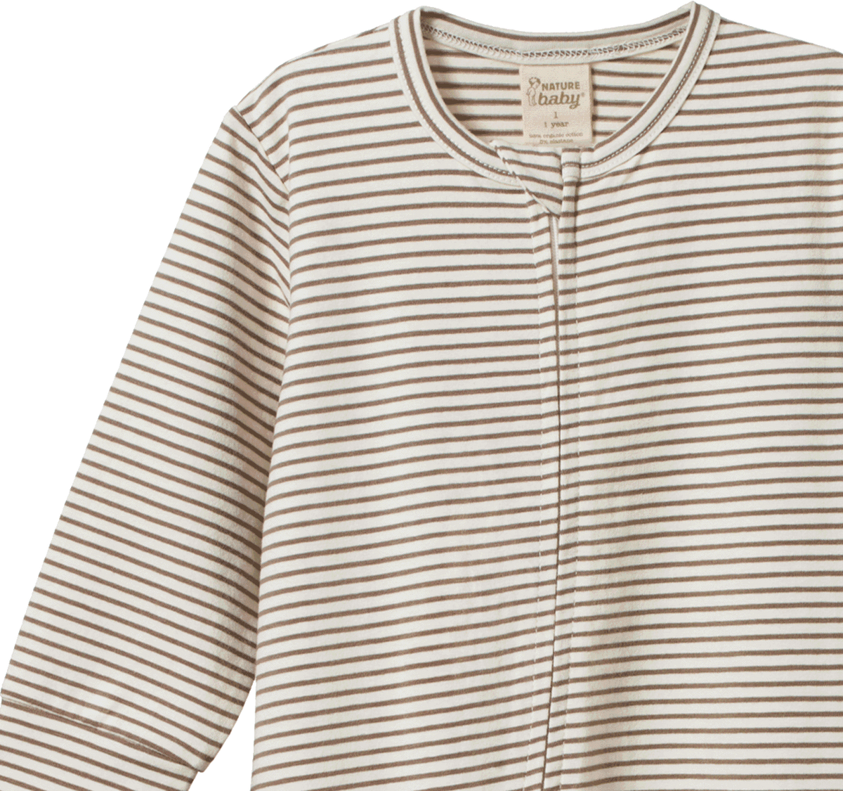 Nature Baby Dreamlands Suit in Mushroom Pinstripe