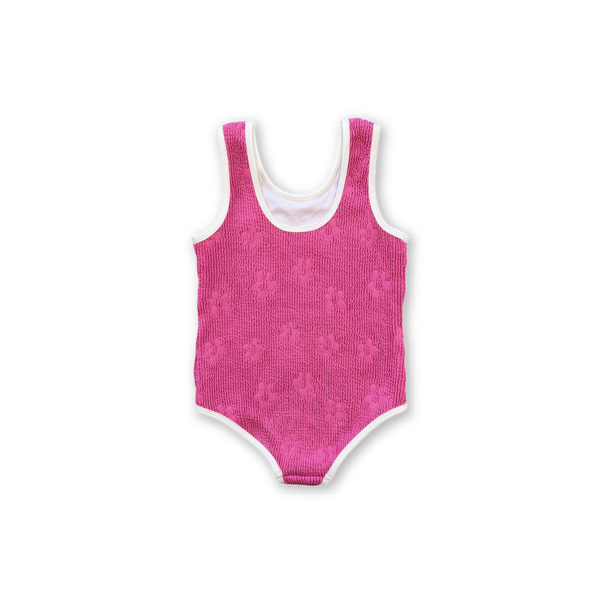 Grown Ribbed Posy Swim Suit - Berry in Single
