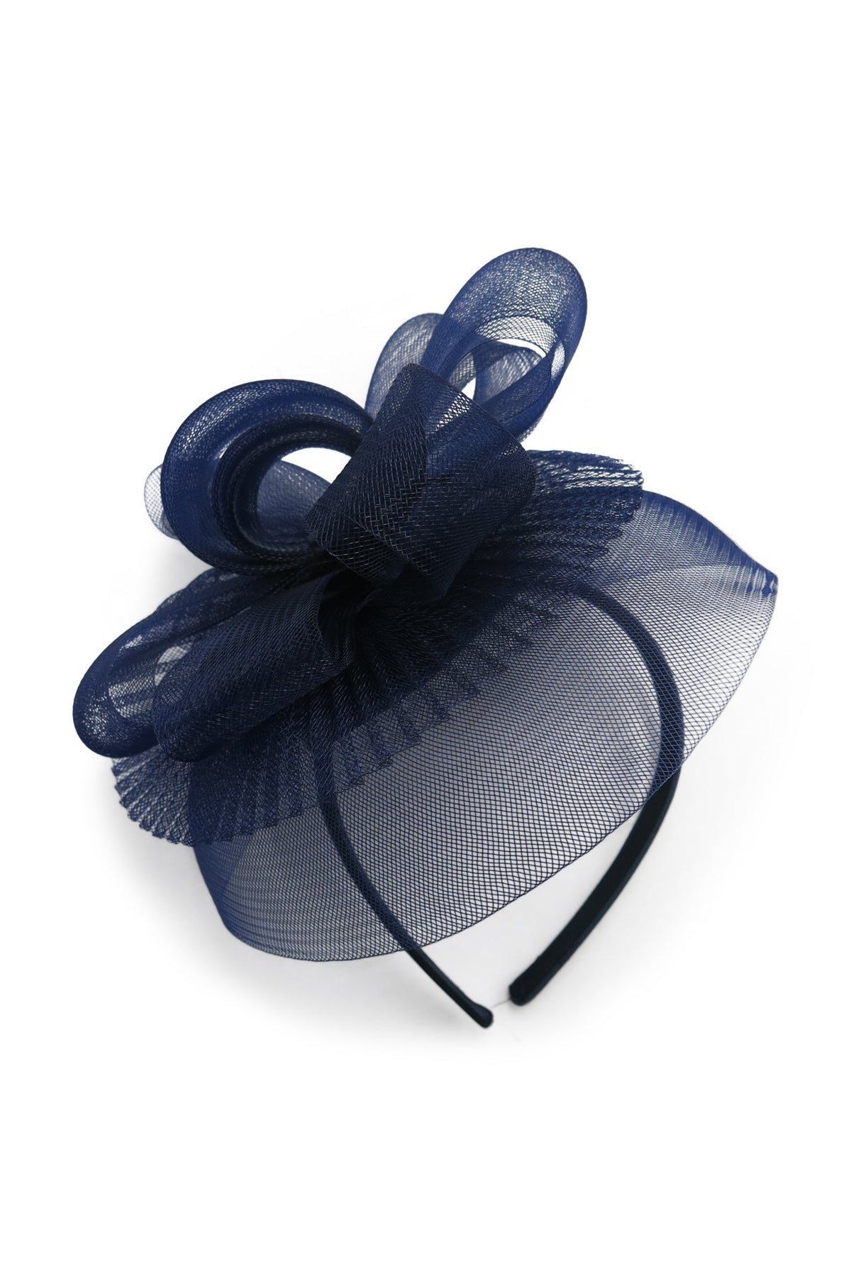 Morgan & Taylor Simone Fascinator in Navy in navy blue