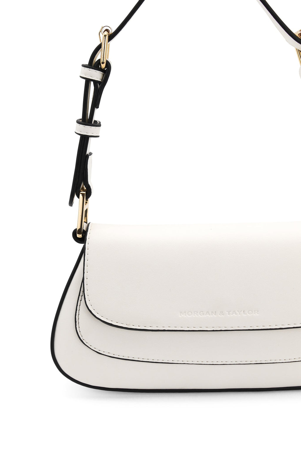 Morgan & Taylor Hailey Shoulder Bag in White in White
