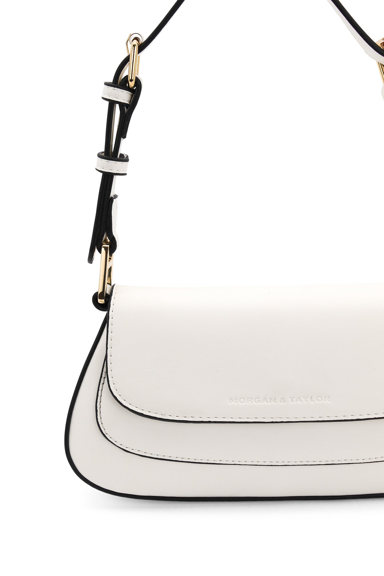 Morgan & Taylor Hailey Shoulder Bag in White in White