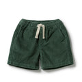 Wilson and Frenchy Moss Green Organic Cord Short in Moss Green