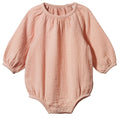 Nature Baby - Meadow Bodysuit Muslin - Rose Dust (NBSS225)