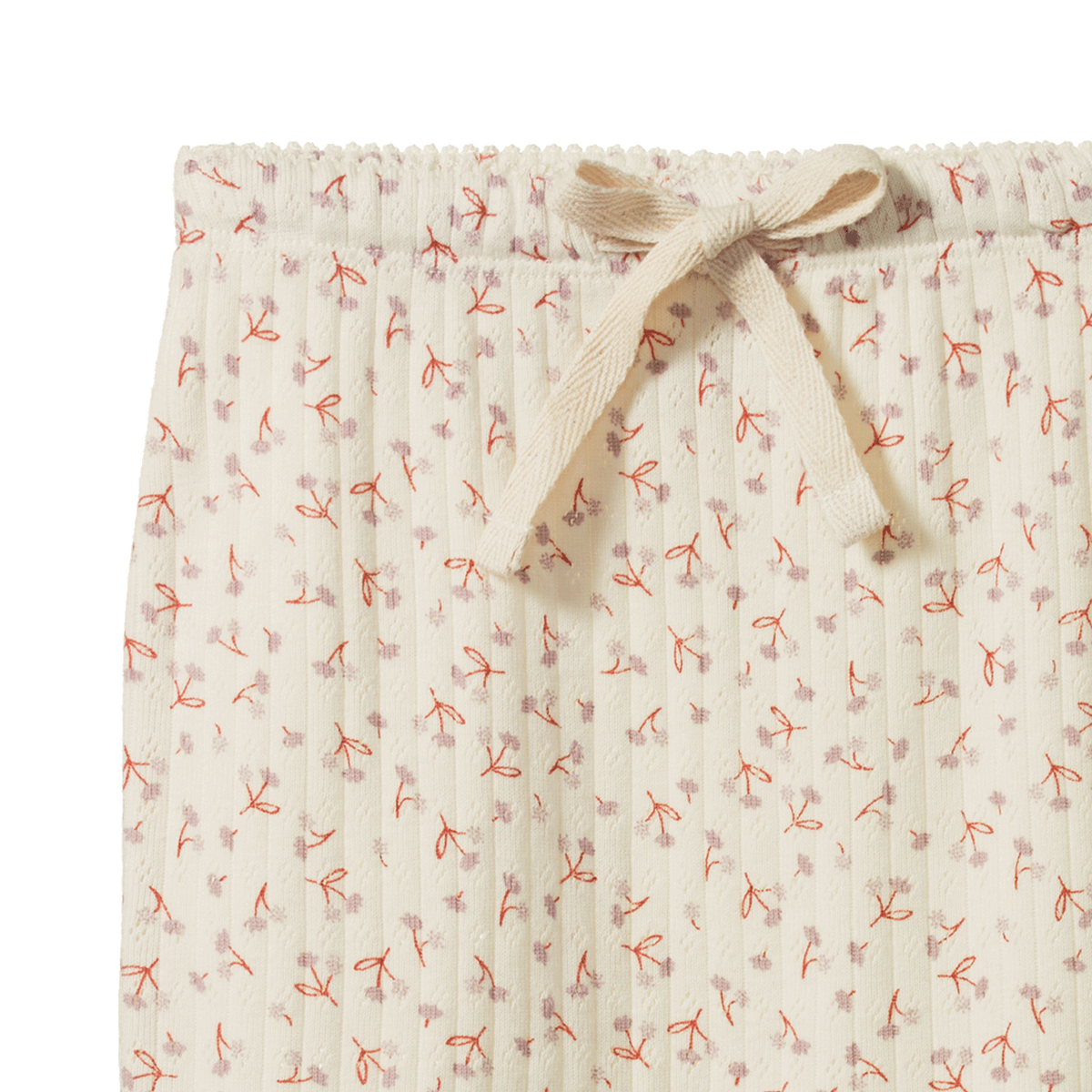 Nature Baby FOOTED ROMPERS POINTELLE in Dandelion Print