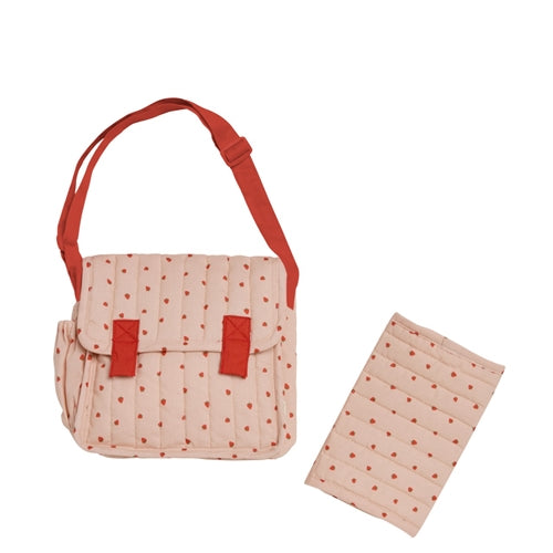 Olli Ella - Carrie Convertible Changing Set - Strawberry (Strawberry)