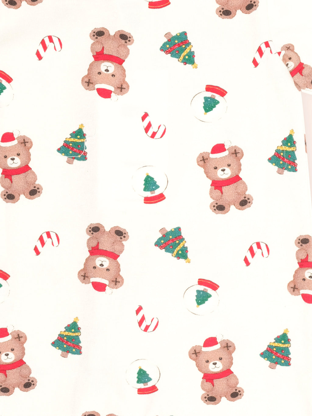 HUXBABY FESTIVE HUX ZIP ROMPER in EGGNOG