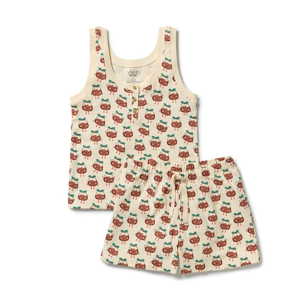 Wilson and Frenchy Little Pudin Organic Rib Womens Pyjamas in Little Pudin