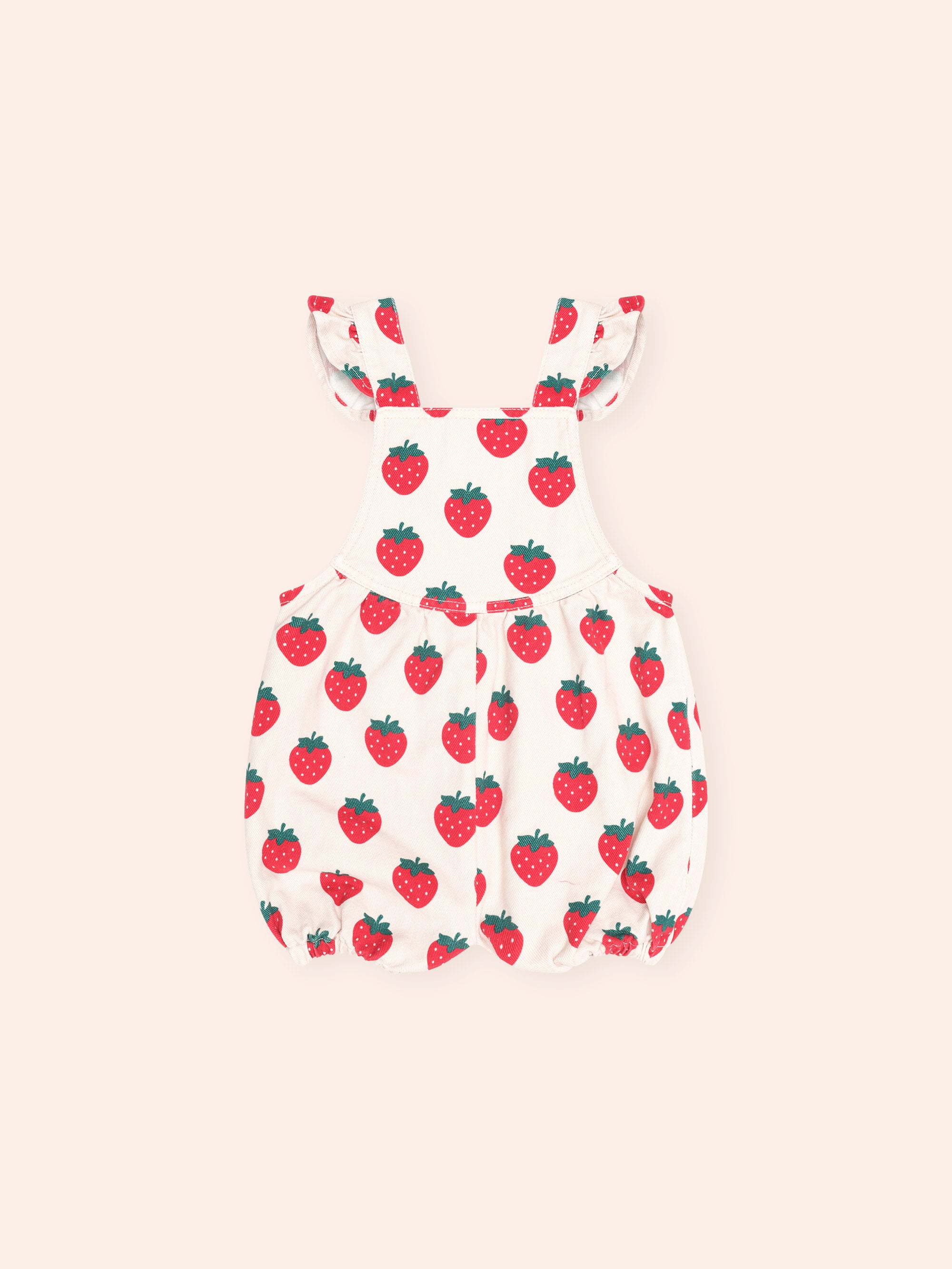 HUXBABY STRAWBERRY BUBBLE ROMPER in MULTI STRAWBERRY