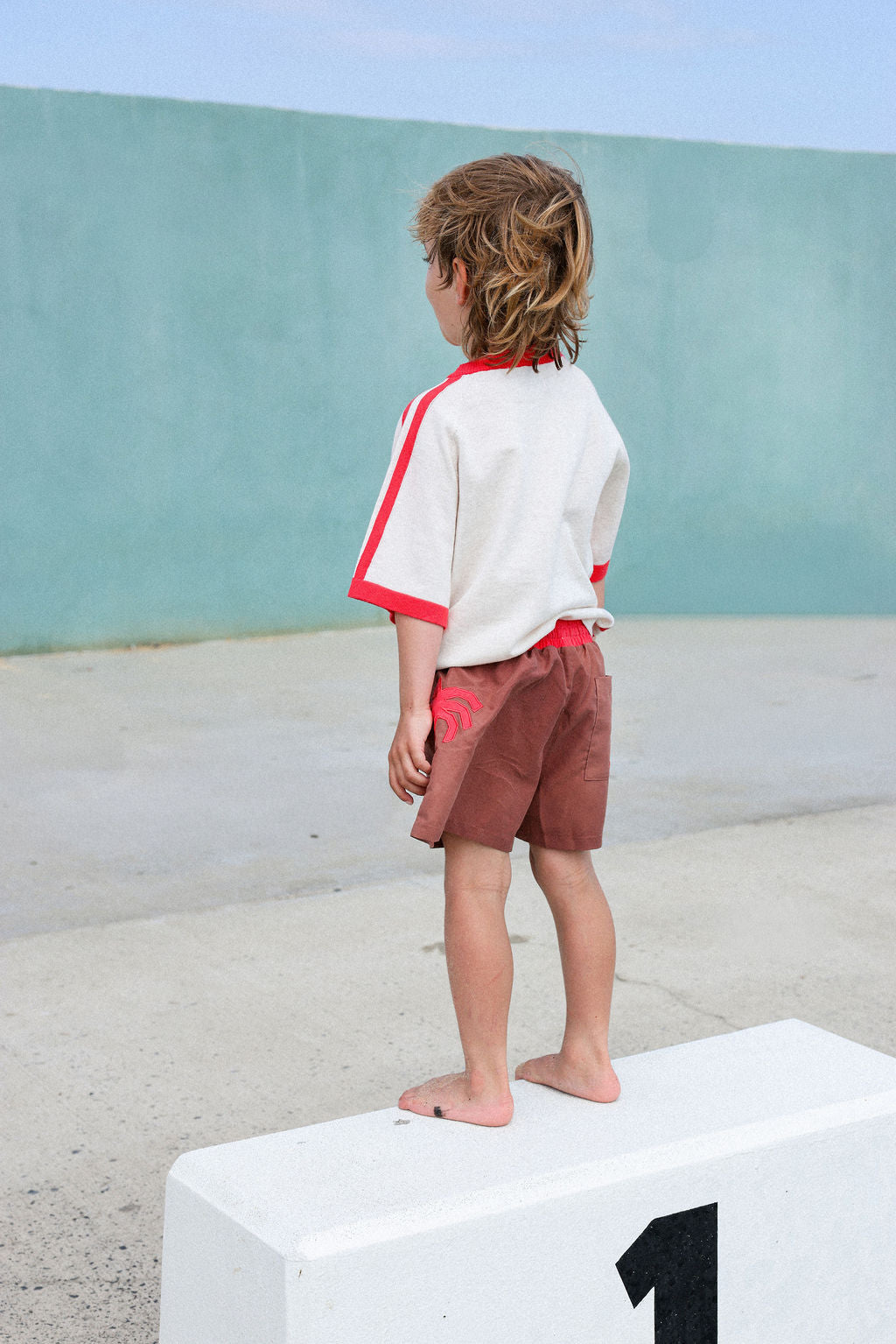 Grown Palm Tree Swim Shorts - Teddy in Single
