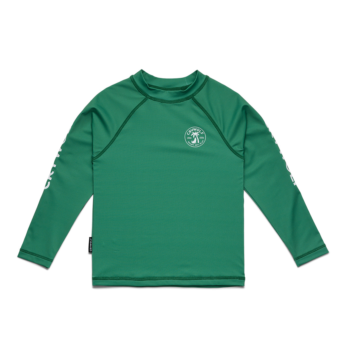Crywolf LONG SLEEVE RASH VEST Sea Green in Single