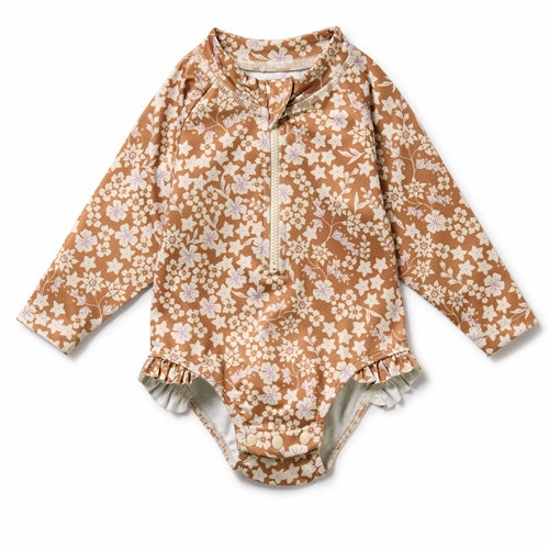 Wilson & Frenchy - Hazel Floral long Sleeved Swimsuit (WFS25)