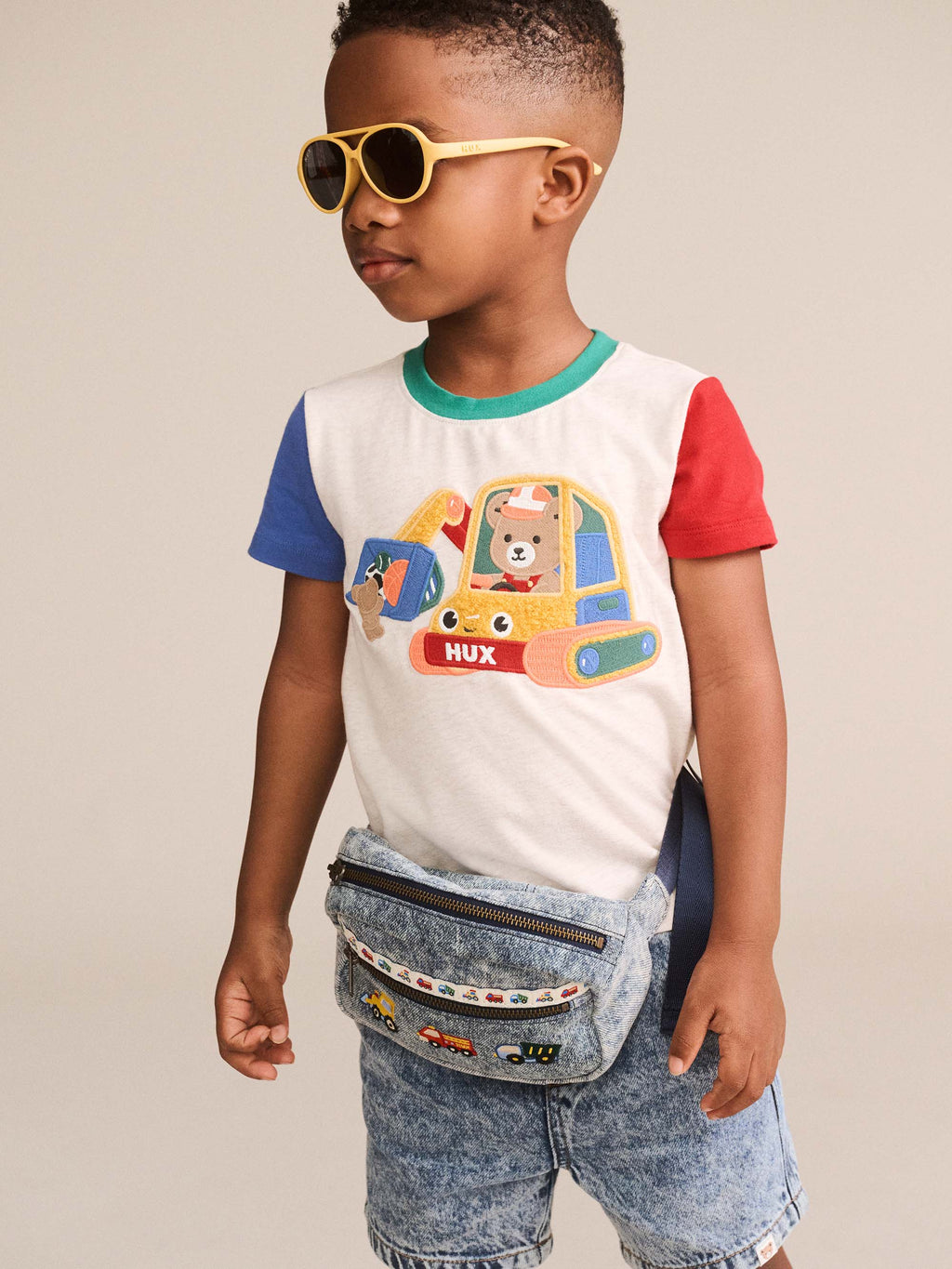 HUXBABY EXCAVATOR HUX SPLICED TEE in MULTI