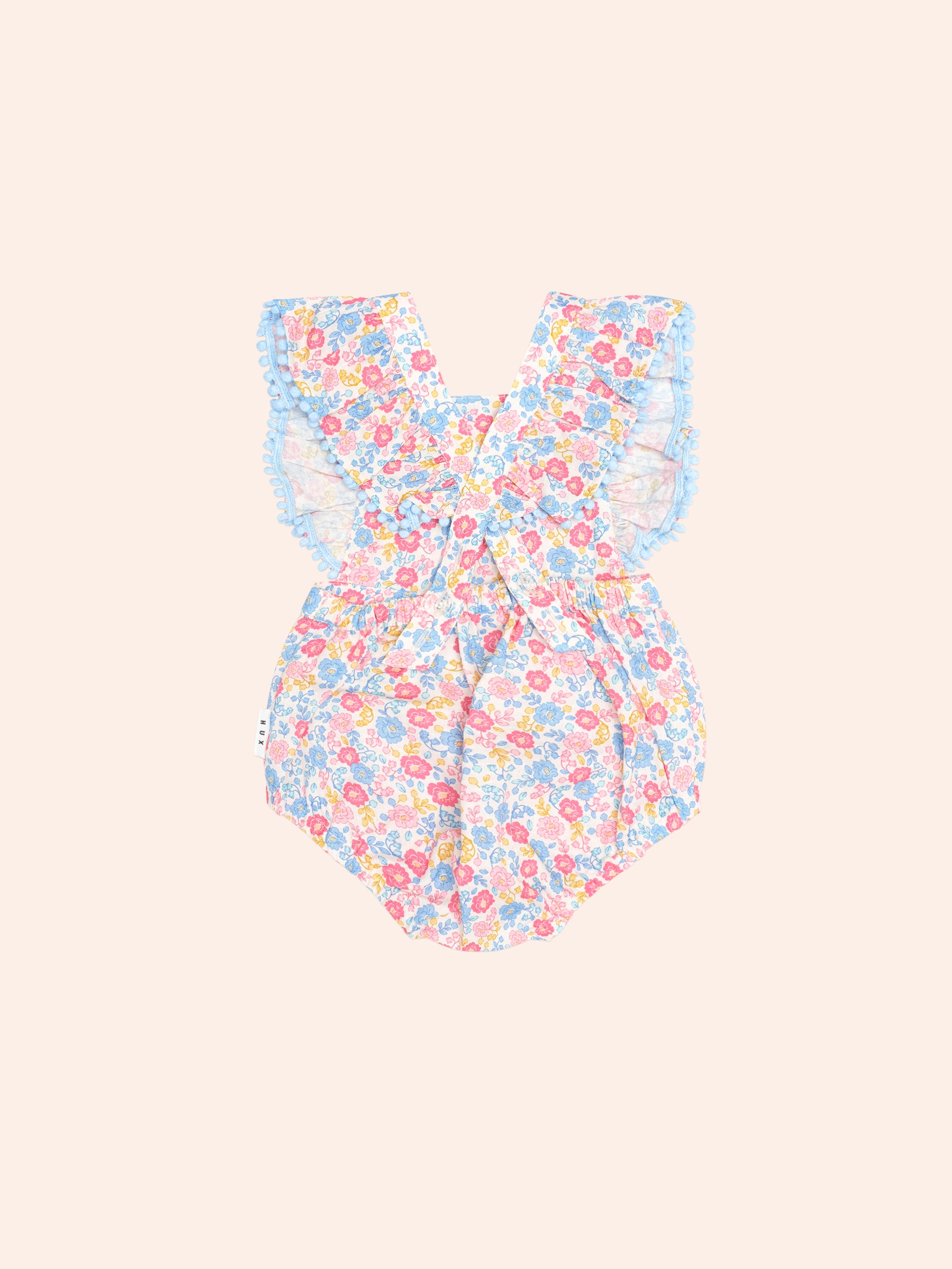HUXBABY VINTAGE FLORAL PLAYSUIT in MULTI